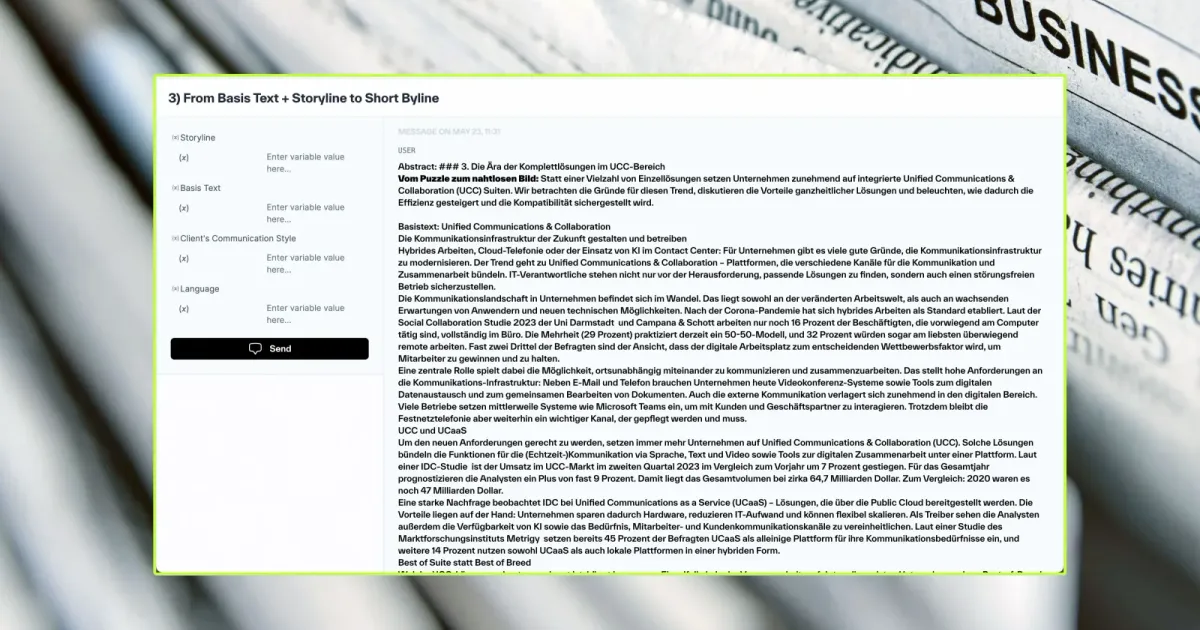 Captura de pantalla de Sistema de automatización de relaciones públicas para Akima