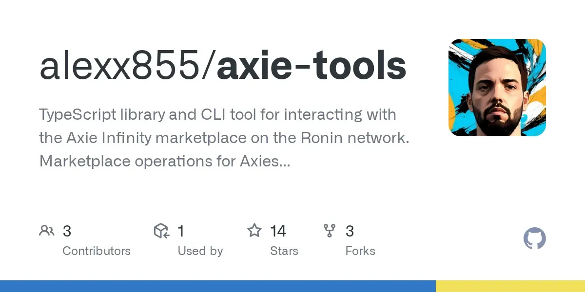 Captura de pantalla de axie-tools