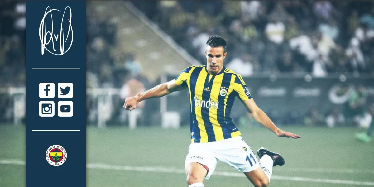 Captura de pantalla de Sitio de Robin van Persie
