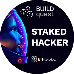 POAP badge for BuildQuest Staked Hacker