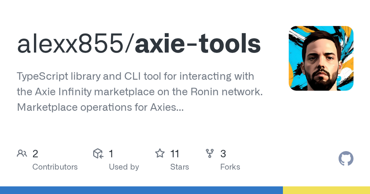 Image for Axie Tools project
